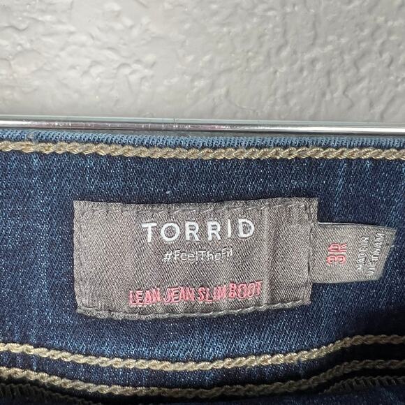 Torrid Dark Wash Lean Slim Boot Jeans Women's Size 3 3X - Picture 5 of 10